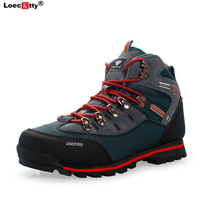 Najtaniej 2019 Outdoor Big Size wodoodporne buty górskie dla mężczyzn Suede oddychające trampki trekkingowe buty wspinaczkowe antypoślizgowe trampki