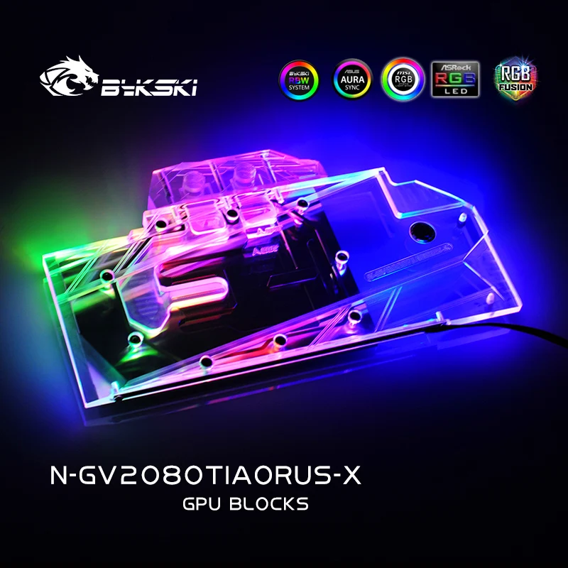Блок водяного охлаждения Bykski для Gigabyte AORUS RTX2080TI XTREME 11G RTX 2080 8G GPU кулер 2070 N GV2080TIAORUS