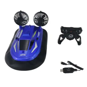 

RCtown 757 2.4G Radio Control Brush Motor RC Hovercraft RC Boat Vehicle Models For Children Gift Remote Control Boat summer toys