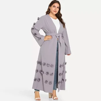 

Ramadan Eid Mubarak Plus Size Dubai Abaya Kimono Turkey Hijab Muslim Dress Malaysia Kaftan Islamic Clothing For Women Caftan