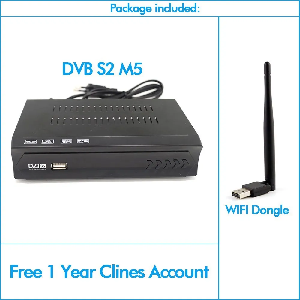 BOX-WIFI-CCCAM Vmade DVB-S2 спутниковый ресивер Full 1080P HD аудио M5 Plus Поддержка Cccam IP tv Bisskey цифровой ТВ тюнер коробка Горячая Бразилия - Цвет: BOX-WIFI-CCCAM