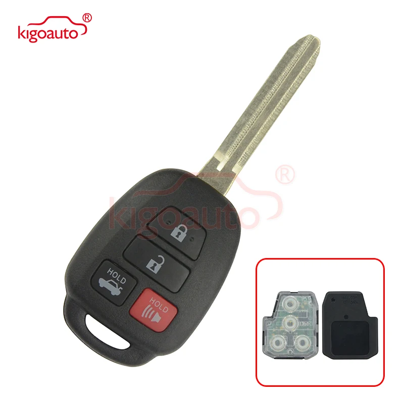 HYQ12BDM Remote key 4 button toy43 blade 314.4Mhz with H chip for Toyota Camry 2012 2013 2014 89070-06421 89070-06420 kigoauto | Автомобили