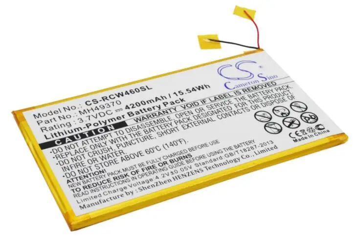 Cameron sino 4200 мАч батарея для RCA 1" RCT6203W46 10" MH49370 планшет батарея