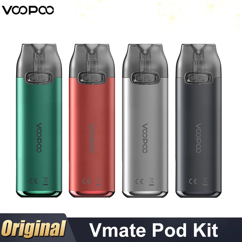 Оригинальный комплект VOOPOO Vmate Pod 17 Вт аккумулятор 900 мАч картридж V.thru Pro сетчатая