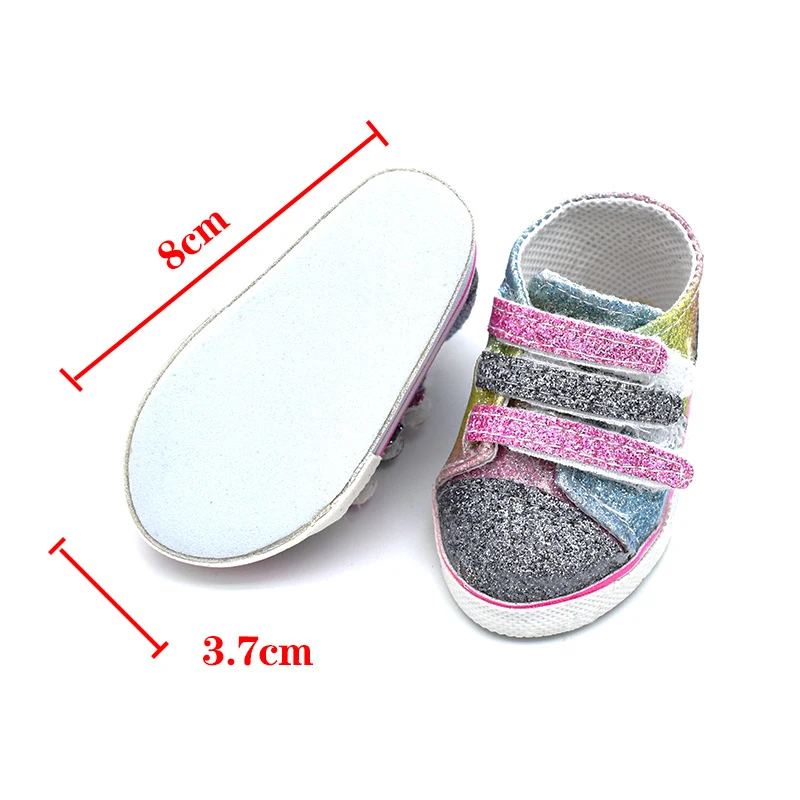 2024 Fashion Leather Boots For 43cm Baby Dolls 17 inch Born Baby Dolls Shoes 6