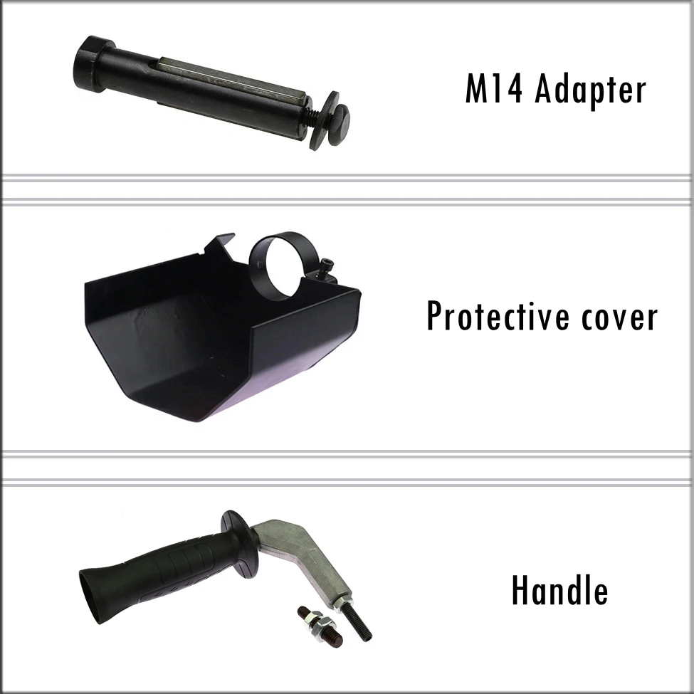 Hand held Linear Polisher Parts Angle Grinder Adapter Protective Cover Bulgarian Extension Handle