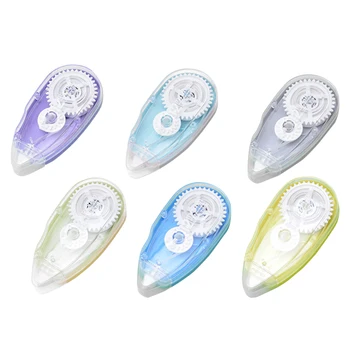 

6pcs Instant White Out Large Capacity Correction Tape Gift Portable Writing Stationery Mini Home Lightweight School Office