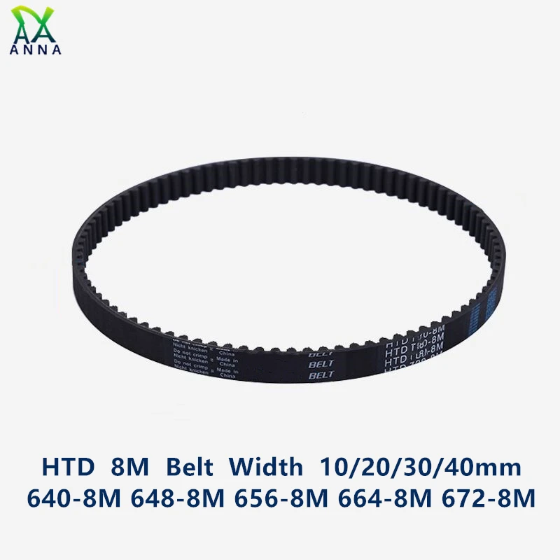 Cinto Síncrono Htd 8m c = 640 648 656 664 672 Largura 20 30 40 mm Dentes 80 81 82 83 84 Htd8m Correia Dentada 6408m 6489 656-8m 672-8m