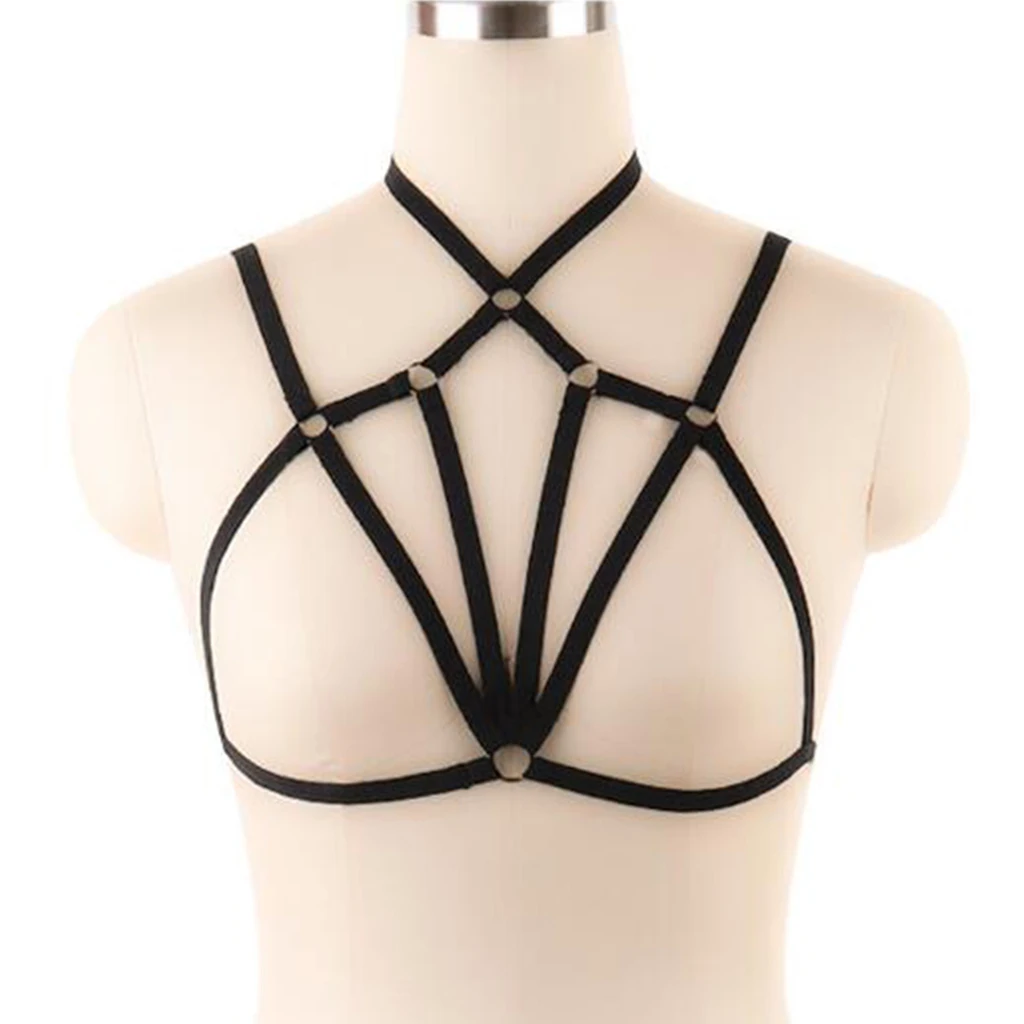 Fashion Sexy Women's Lingerie Hollow Cage Harness Bra Tops Bralette Bustier Body Lingerie Belt Bra, 14 Styles