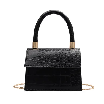 

Supper Mini Crossbody Bags for Women 2020 Desinger Fashion Shoulder Bag Lady Crocodile Pattern Handbags Chain Cross body Bag