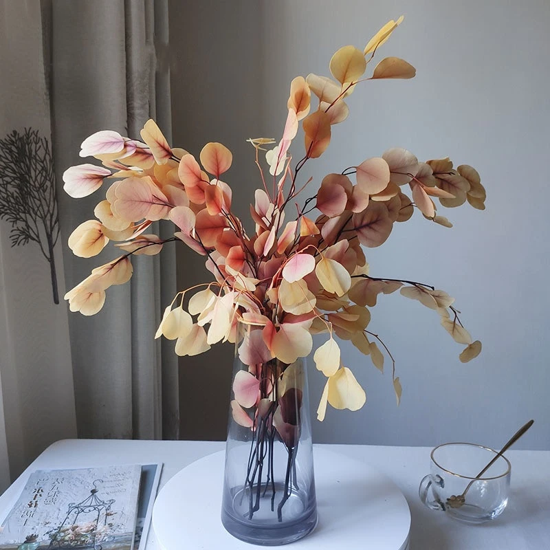 

New Gradient Color Apple Leaf Everlasting Flower High-end Light Luxury Plant Ornaments Home Decoration Products Easter Dekoratio