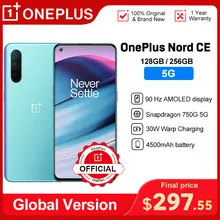 Smartphone Oneplus Nord CE 5G EB210 64MP Triple Camera  Snapdragon 750G 90 Hz AMOLED Display 4500mAh 30T Fast Charging NFC Phone