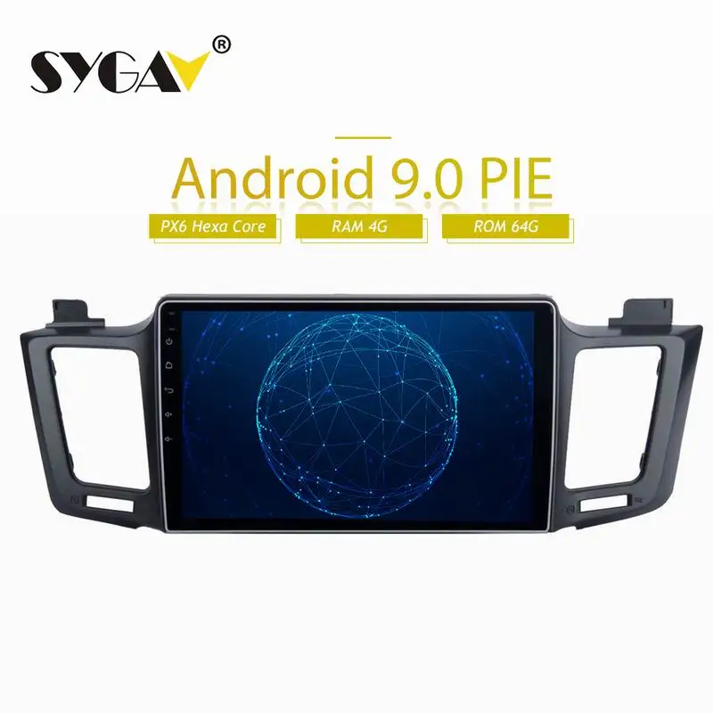 Автомобильный радиоприемник SYGAV Android 9 0 с Carplay для 2013 2018 Toyota RAV4 4 Гб + 64 ГБ