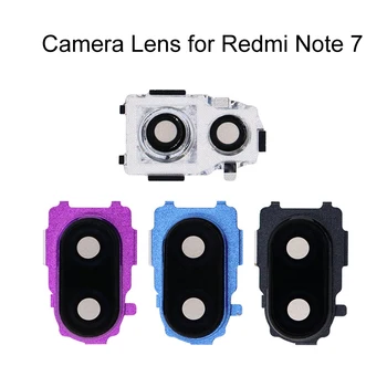 

For Xiaomi Redmi Note 7 Back Rear Camera Lens Glass Cover with Frame Holder Replacement Glass Repair Parts