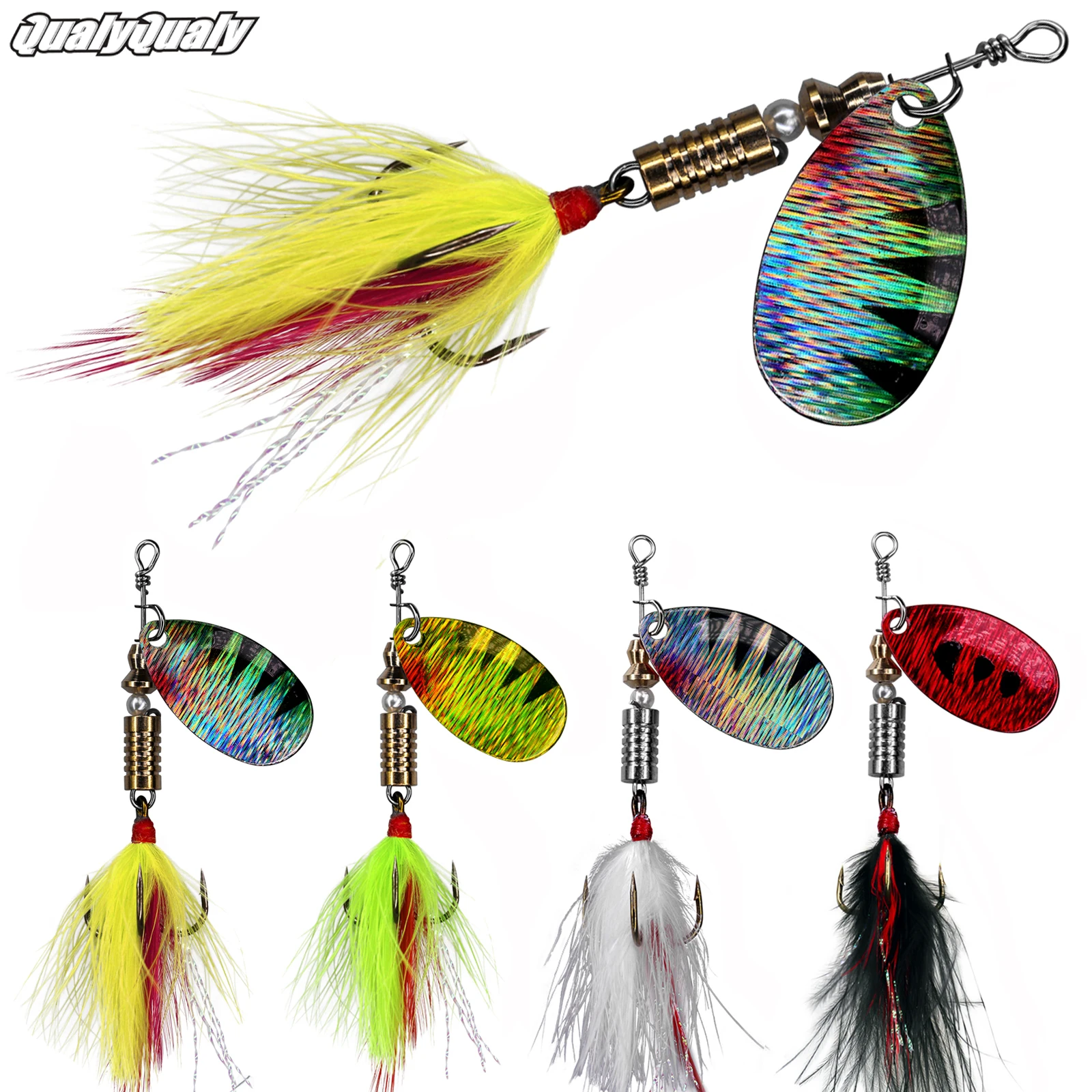 1 Pezzo Esca Da Pesca Spinner Bait 4G 6.3G Cucchiaio Di Metallo Hard Bait Fishing Crankbait Bass Accessori Per La Pesca