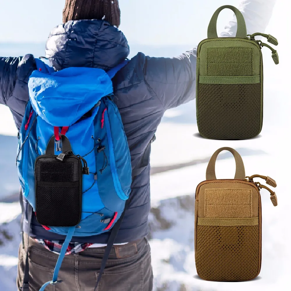 Тактическая Сумка Molle 1000D нейлоновая сумка для аксессуаров EDC поясная сумка для паспорта кошелек с карманом для мобильного телефона для охоты кемпинга походная стрельба