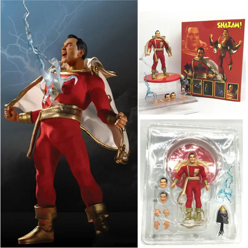 Новый стиль 6 дюймов Mezco commoner капитан Shazam Marvel Супермен ПВХ Фигурки Модель игрушки