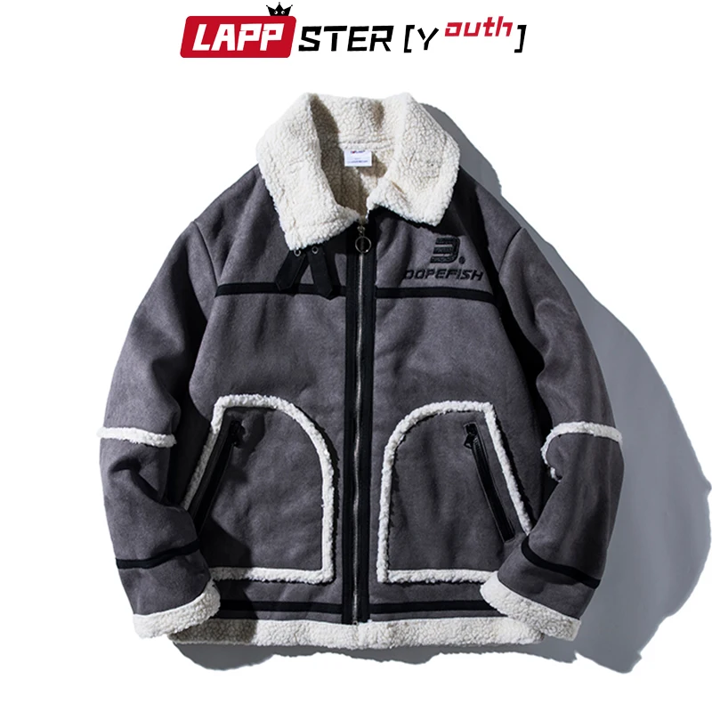 LAPPSTER-Молодежные зимние шерстяные куртки 2020 Мужская Уличная одежда плотная