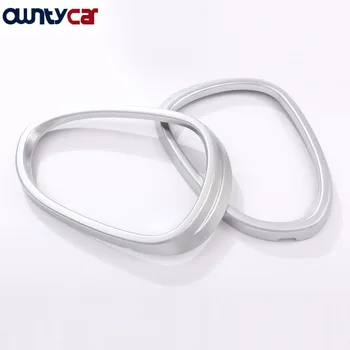 

For Alfa Romeo Giulia 2017 2018 2019 2020 ABS Matte Chrome Side Rearview Mirror Frame Cover Trim Set of 2pcs Car Accessories