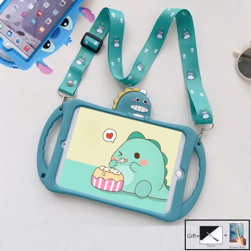 

Case For iPad Mini 1 2 3 4 5 Pro Air 1 2 Cartoon Kids Cover For iPad 9.7 2017 2018 5th 6th 7th Gen 10.2 Hand-held Silicon Funda