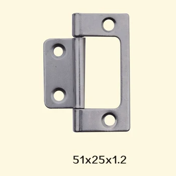 

Freeshipping 51*25*1.2mm Iron Metal Hinge Sewing Machine Folding Table Furniture Flip Tray Hinges Big Door Hinges