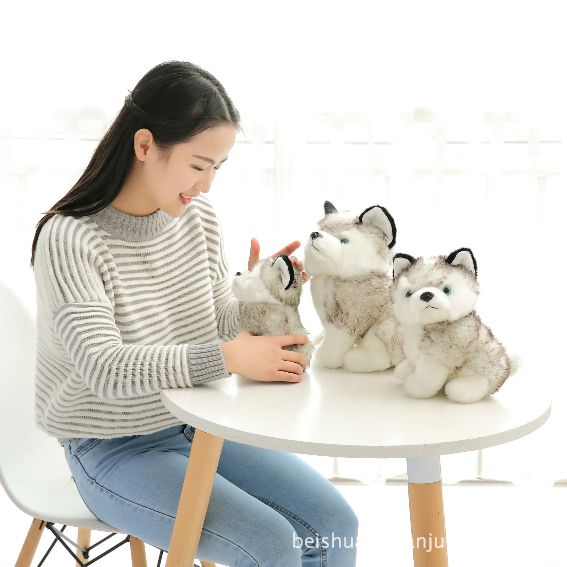 

Plush Toys Husky Dog Catch Crane Machine Doll Cute Doll Husky Wedding Gift