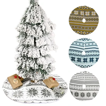 

Knitted snowflake tree skirt Snowflake Christmas tree decor Tree Skirt For Xmas Decorations Christmas Tree Decor