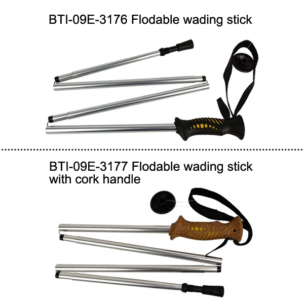 Fly Fishing Wading Staff, Collapsible Wading Staff, Stick Fishing Fly