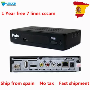 

7 lines Cccam For 1 Year Spain Europe With DVB-S2 Satellite TV Receiver Decoder 1080P HD Support Youtube Newcamd TV Receptor