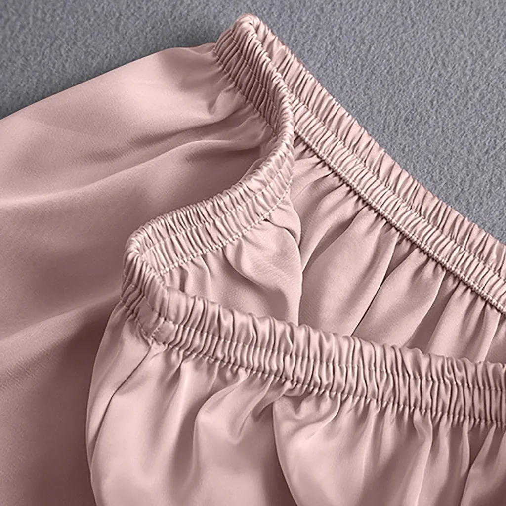 Ночная рубашка костюм женский набор трусов v-образным вырезом ресницы шелковые кружева сексуальные пятна камзол пижамы шорты с бантиком набор бесшовные трусики