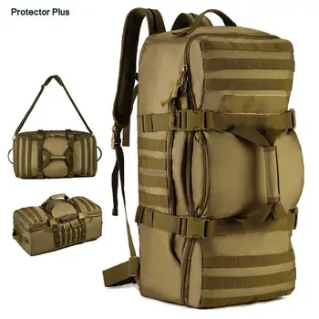 

Protector Plus 60L Nylon Tactical Army Bag Military Camping Handbag Hiking Travel Backpack Trekking Messenger Bag Waterproof