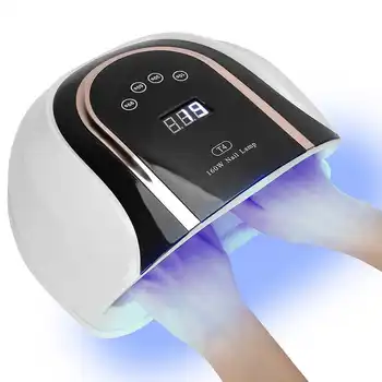 

T4 160W 54pcs LED Nail Light Machine Portable Two Hands Nail Gel Curing Light Nail Polish Dryer Light Nail Art Gel Curing Tools