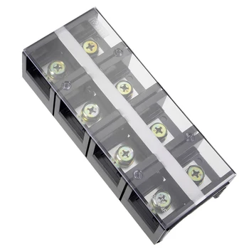 

uxcell Dual Rows 4 Positions 600V 200A Wire Barrier Block Terminal Strip
