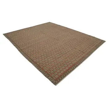 

250x308 Cm Beige Handmade Oushak Rug-8x10 Ft