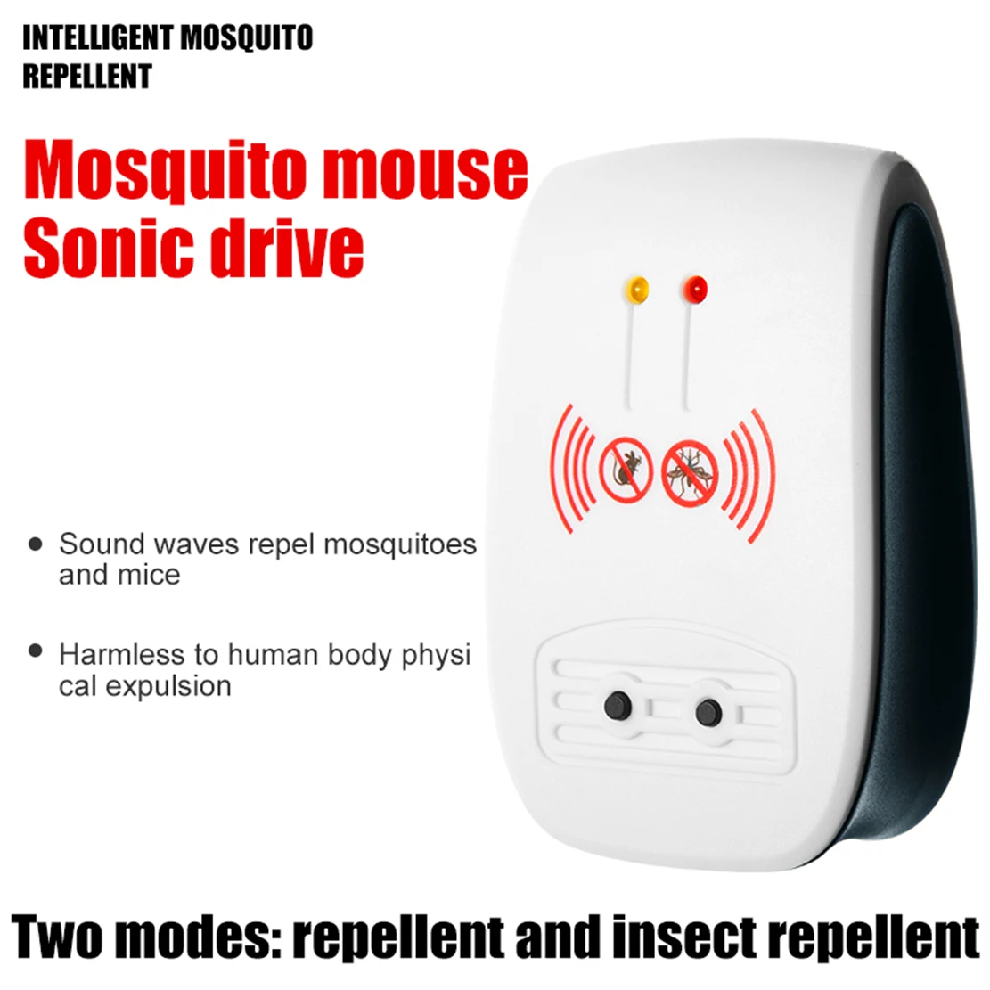 EU/US/AU/UK Plug Mosquito Lamp Photocatalysis Ultrasonic Killer Repeller Electronic Mouse Rodent Control Repellent | Дом и сад