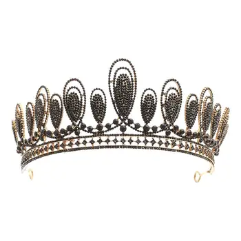

1pc Retro Women Crown Gorgeous Delicate Elegant Photography Accessories Bride Crown Party Hair Ornament for Banquet PartyWedding