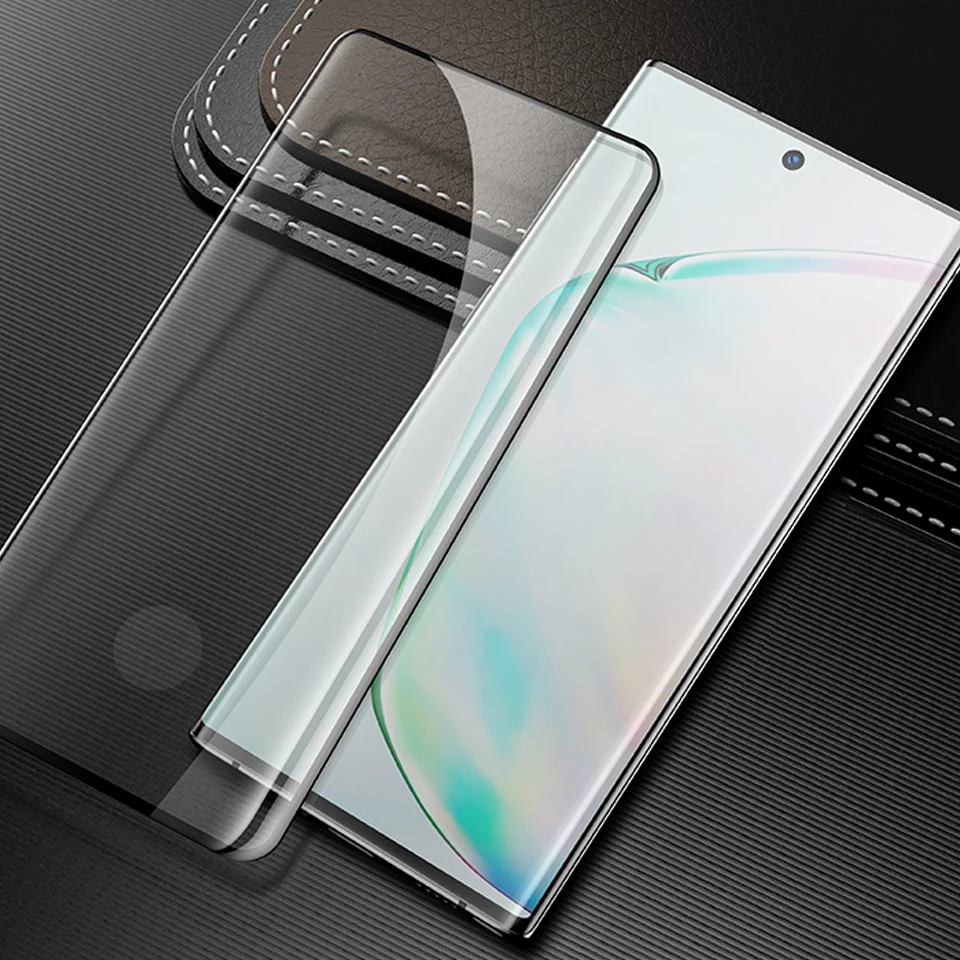 Закаленное стекло 9D для Samsung Galaxy Note 10 + защитная пленка Plus Pro | Мобильные телефоны и