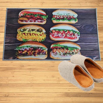 

Hamburgers Snack Bar Restaurant Doormat Mats Hallway Doorway Bathroom Kitchen Rugs Floor Mats Carpet Wedding Home Decoration