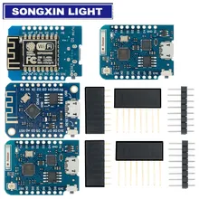ESP8266 ESP-12 ESP-12F CH340G CH340 V2 USB WeMos D1 Mini WIFI Development Board D1 Mini NodeMCU Lua IOT Board 3.3V With Pins
