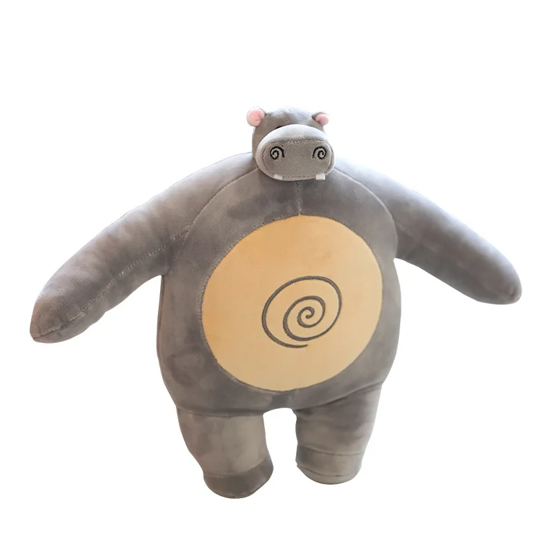 QXXKJDS Popular Small Head Big Body Brown Bear Toy Stuffed Elephant Raccoon Boyfriend Hug Pillow Chair Back Cushion Birthday Gift QXXKJDS Color : Bear, Size : About 22cm