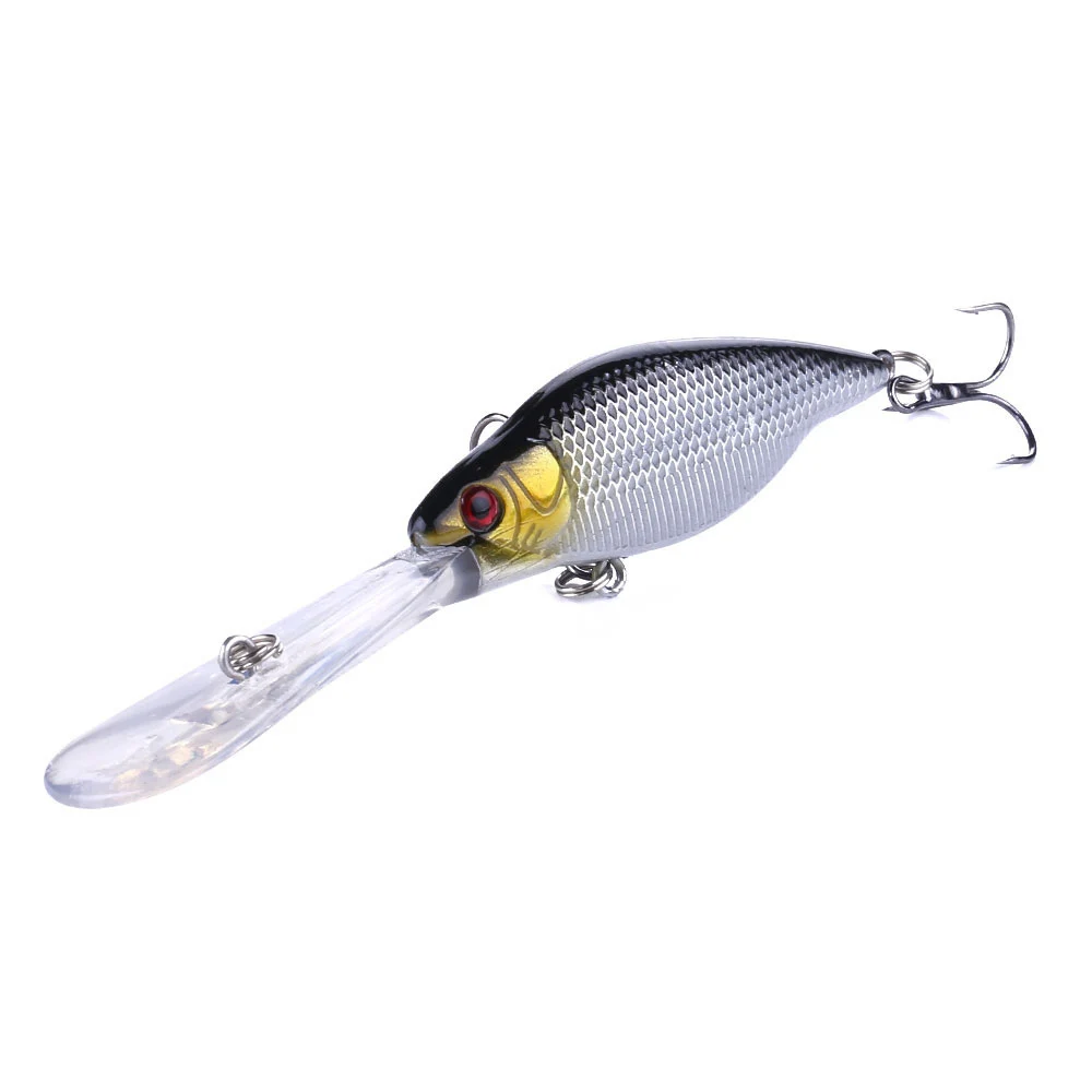 Iscas de Pesca Olhos para a Pesca da Carpa Centímetros Baixo Corrico Minnow Isca Artificial Duro Crankbait Wobblers 3d 80pcs 11 9.2g 14 Iscas De Pesca Isca Artificial Duro Crankbait