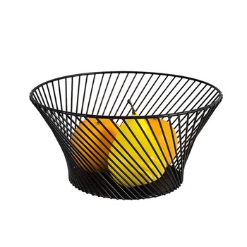 

Metal Wire Fruit Basket - Kitchen Countertop Fruit Bowl Vegetable Holder Decorative Stand for Bread, Snacks, Households Items St