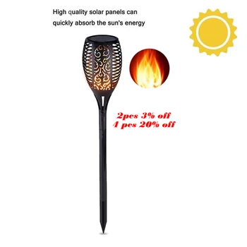 

update Solar 33LEDs Lawn Dancing flame Torch Lights radar New Flame Lamp Flickering bulb dancing Lawn Lamps Path Lighting Torch