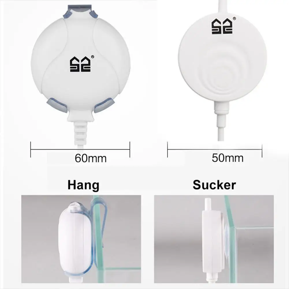 Mini Mute Oxygen Pump with Suction Cup for Aquarium Fish Bowl Fish-farming