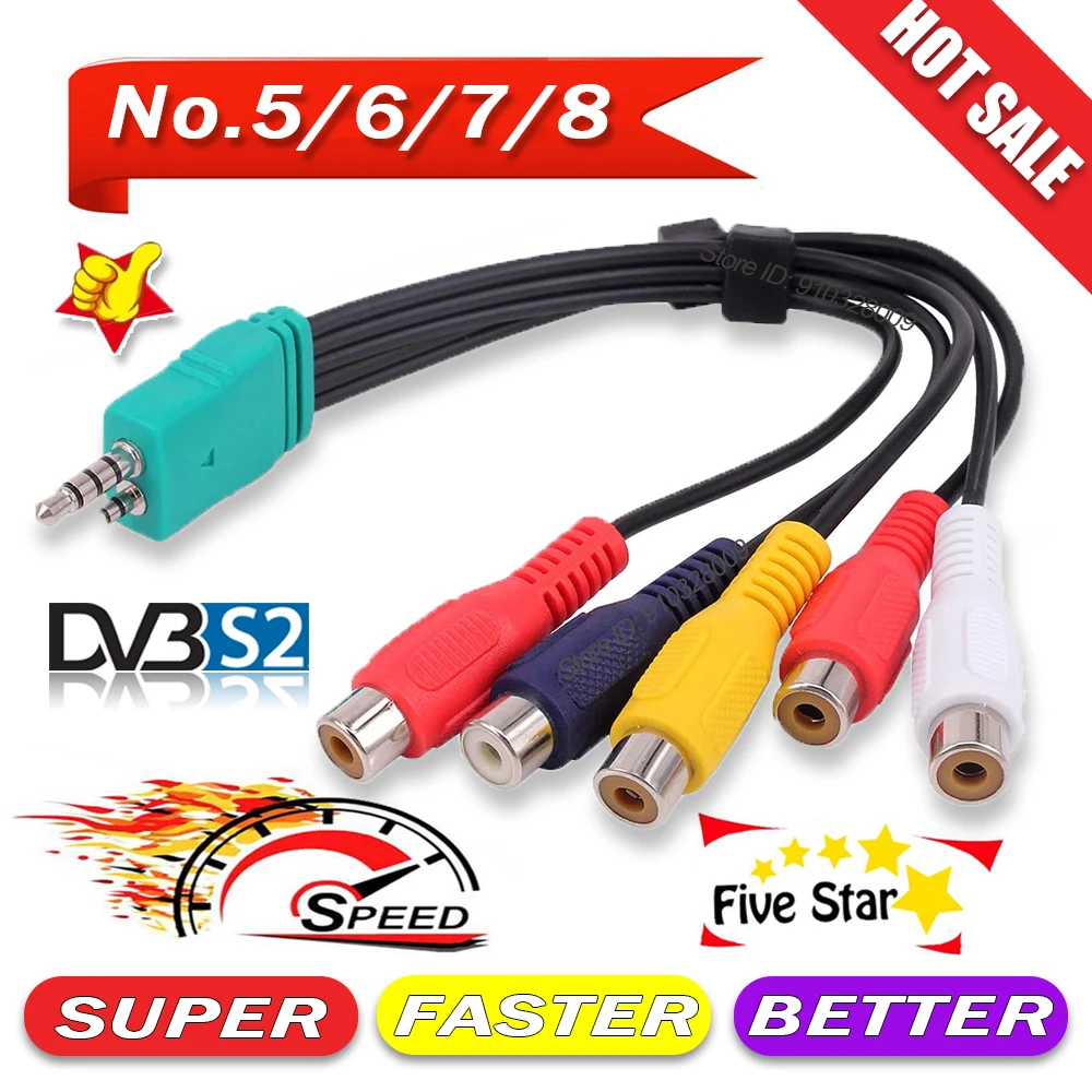 Европа Испания 6 линий стабильный для спутникового ресивера DVB-S2 Gtmedia V8x V7 S2x |