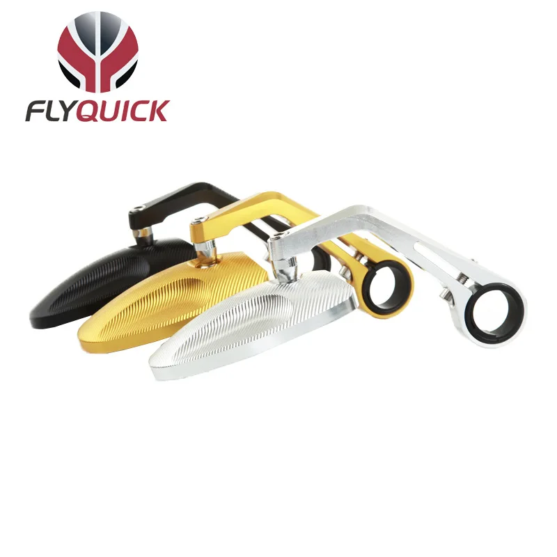 Flyquick Cross Border Лидер продаж, мотоциклетные классические зеркальные Эллипсы зеркало на рукоятке с ЧПУ украшение зеркало заднего вида