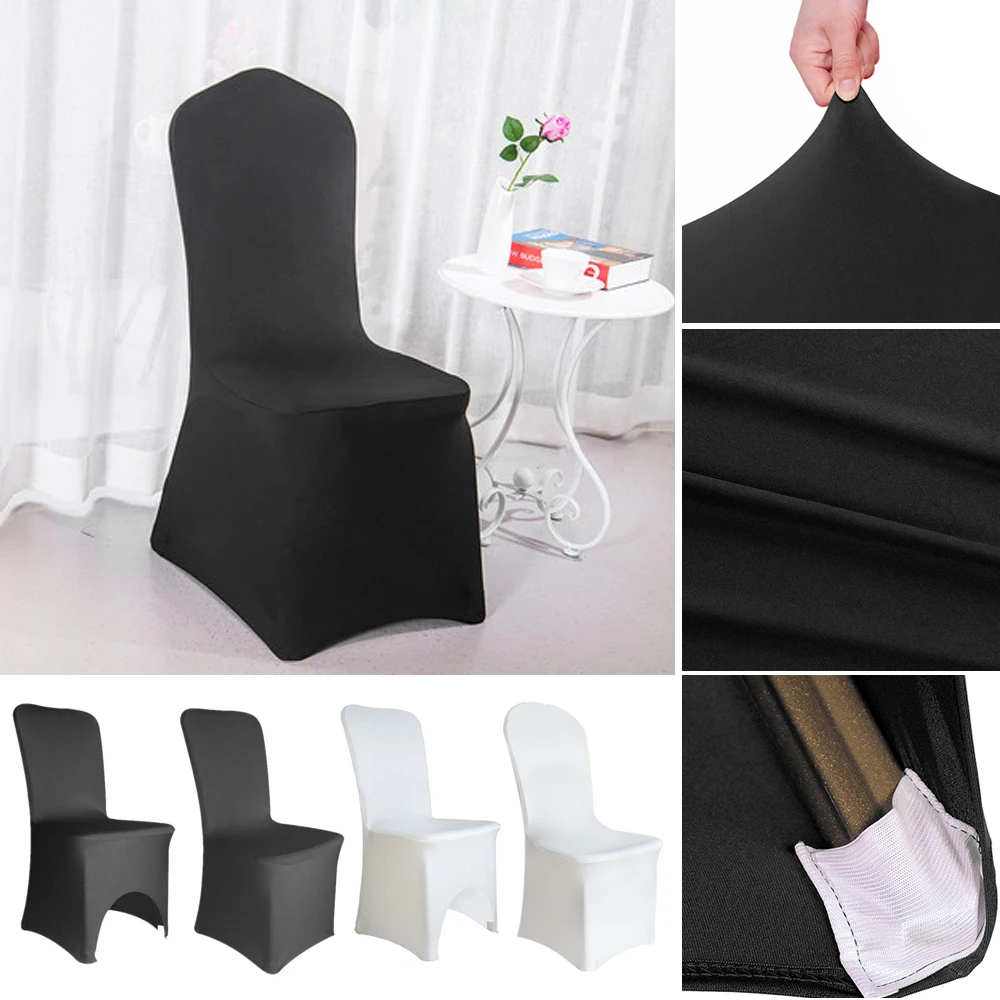 

1/4/6/10Pc Modern Wedding Chair Cover Spandex Stretch Elastic Banquet Chair Cover Kitchen Dining Seat Hotel Chair Covers Outdoor