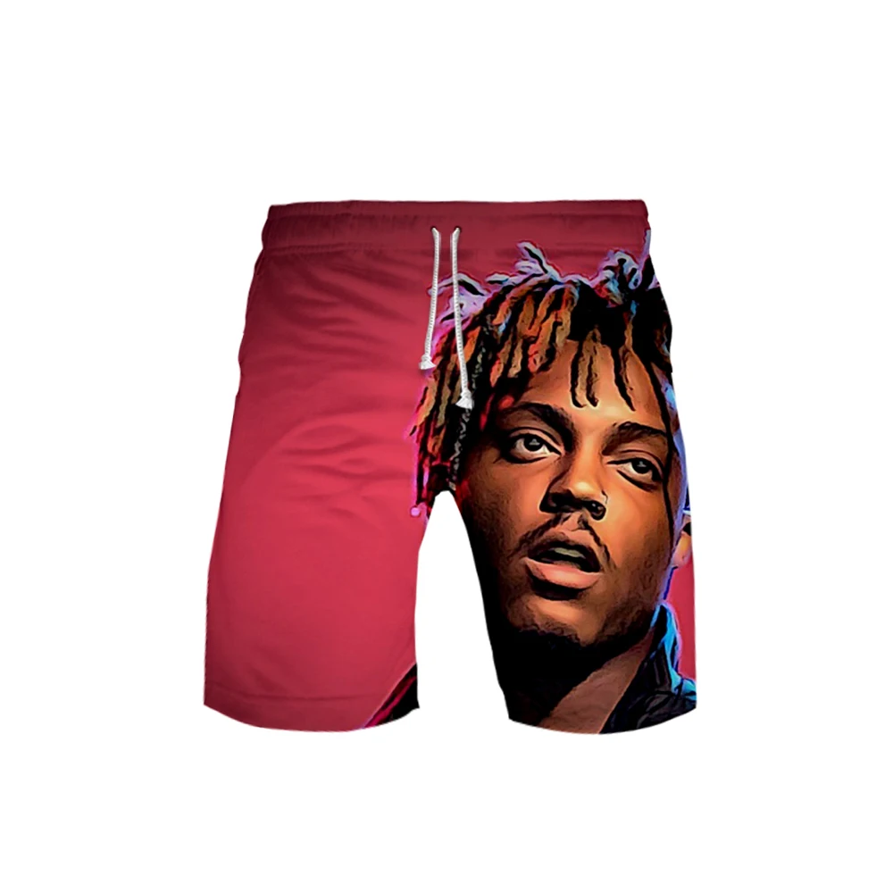 Летние модные пляжные шорты Juice Wrld, дышащие шорты Juice Wrld Kpop, Новое поступление, крутые мужские шорты размера плюс