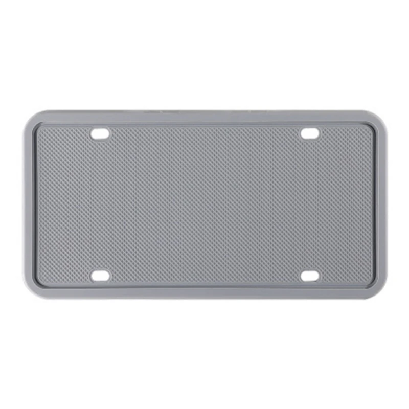 Silicone Universal Car License Plate Frame Scratch-Resistant Rust-Proof Durable Car License Cover Holder Car Exterior Parts