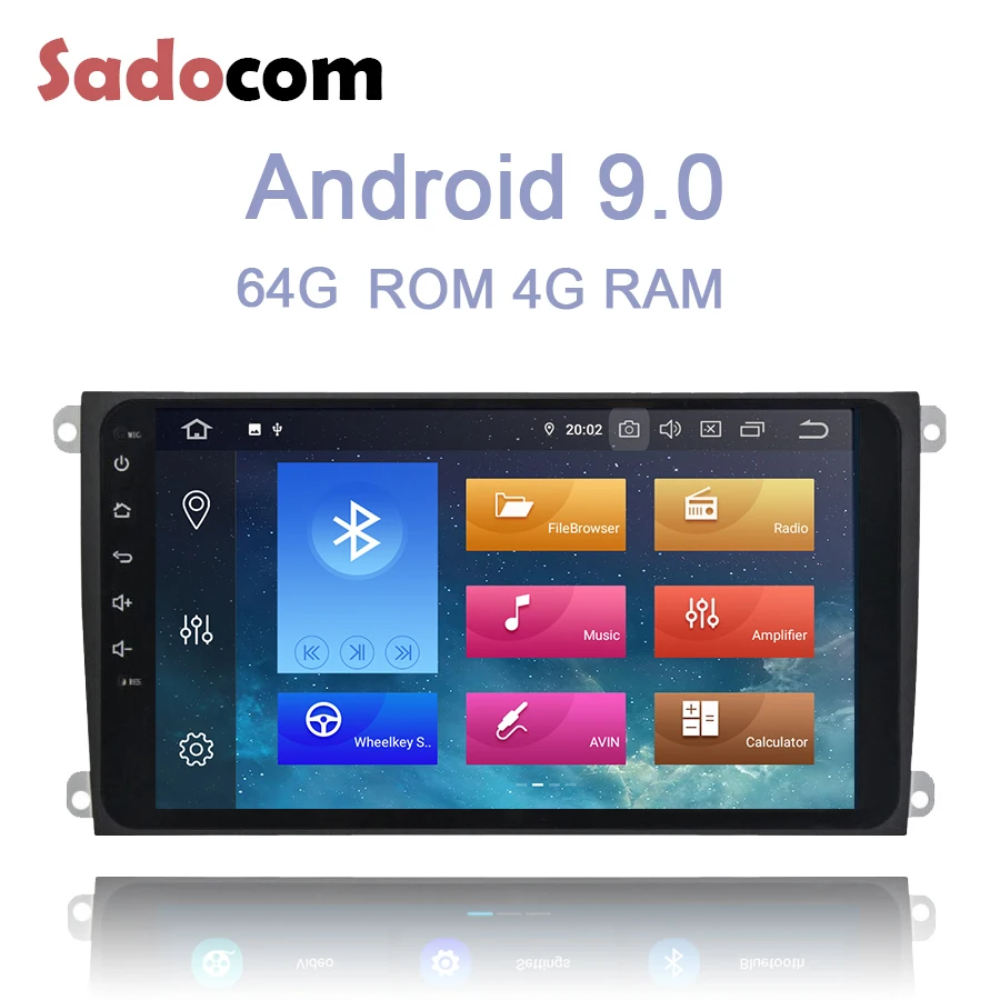 Perfect 8" IPS 2 din Android 9.0 Car DVD player 8 Core 64GB ROM 4GB RAM DSP Bluetooth GDS autoradio wifi For Porsche Cayenne 2003-2010 2